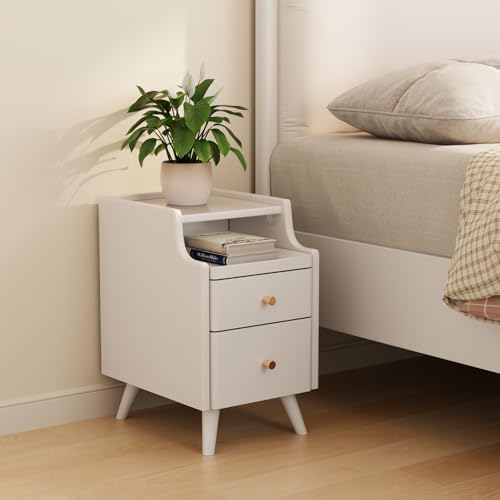 AQIMUELE Wood Nightstand, Bedside Table by AQIMUELE