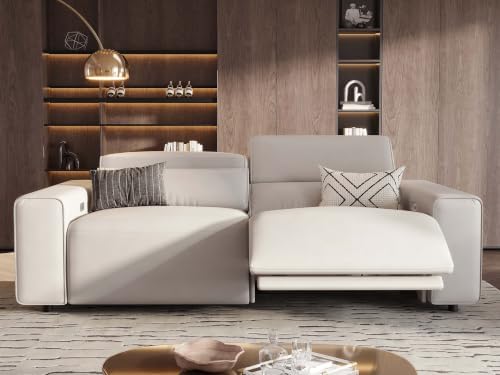 POVISON Benjamin 77'' Faux Leather Reclining Sofa, 2 Seater - Image 3