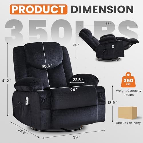 BOSMILLER Swivel Recliner Chair - Image 2
