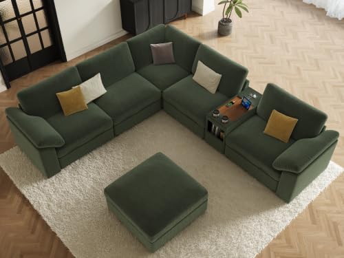 EASE MOOSE Extra Large Sectional Modular Sofa, U Shape Modular Sofa - Image 3