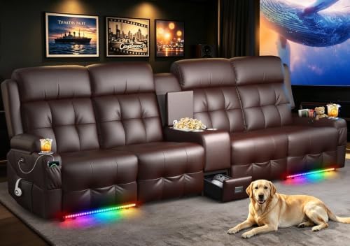 RV Loveseat Recliner Sofa, Home Theater Seating by TOMOSLTER