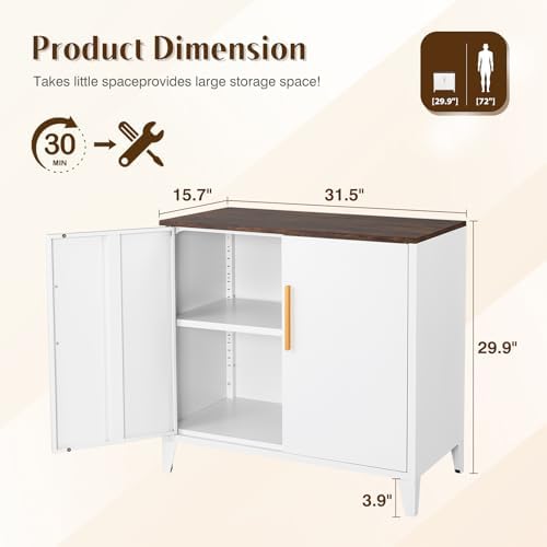 Letaya Metal Storage Cabinet - Image 3