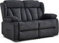 56.7" Reclining Loveseat Sofa, RV Loveseat Recliner Couch by WISHDEER