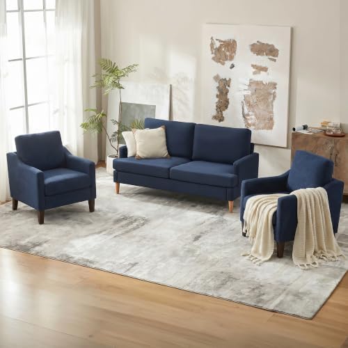VKNOW Accent Chairs Set of 2, Modern Upholstered Armchairs - Image 6
