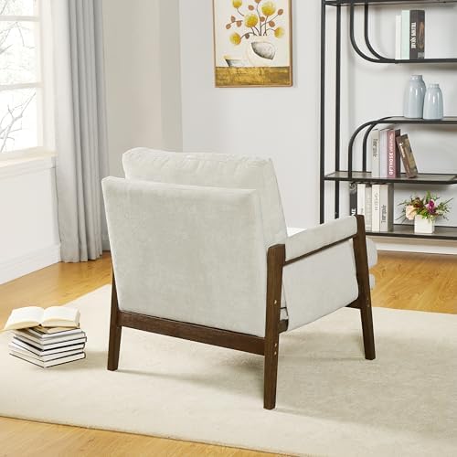 Roundhill Furniture Kelly Mid-Century Modern Accent Armchair - Image 5