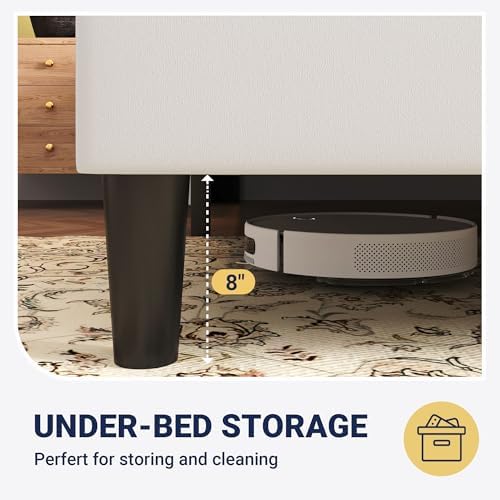 Allewie Full Size Platform Velvet Bed Frame - Image 6