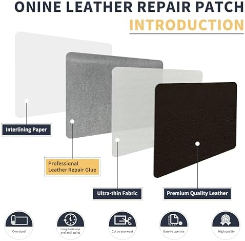ONine Leather Repair Patch，Leather Repair Tape, 16 x 90 inches Leather Repair - Image 3