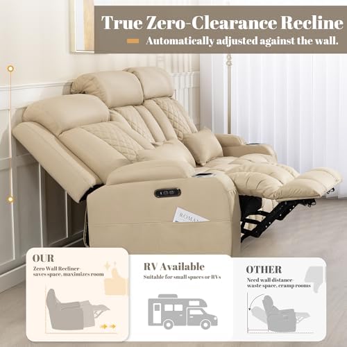 Zero Wall Hugger Power Reclining Sofa - Image 3