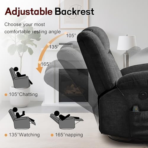 Korser Rocker Recliner, Glider Recliner Chairs - Image 3