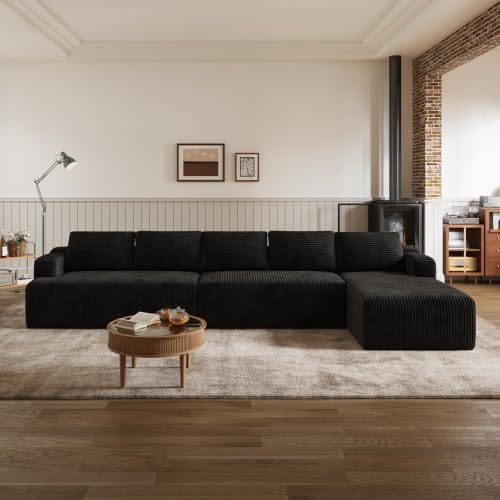 Novilla 144'' L-Shape Boneless Couches by Novilla