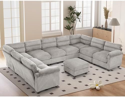 HAOMARKETS Oversized 141" Modular Sectional Sofa Couch by HAOMARKETS