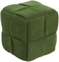 Cmishe 15" Square Woven Corduroy Ottoman Footrest by Cmishe