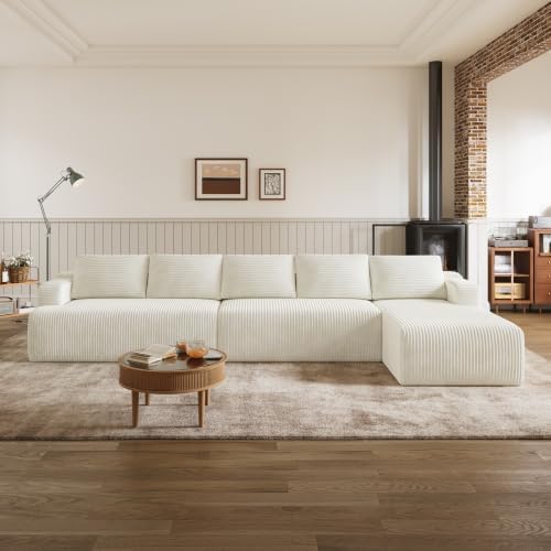 Novilla 144'' L-Shape Boneless Couches by Novilla