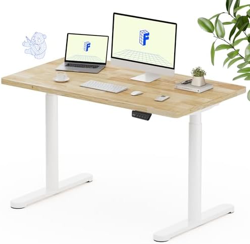 FLEXISPOT 48" x 24" Solid Wood Standing Desk by Unknown