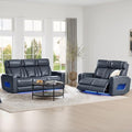Watson & Whitely Genuine Leather Power Reclining Sofa & Loveseat Set by WatsonWhitely