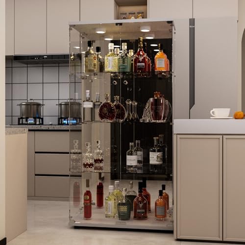 Beauty4U White Glass Display Cabinet - Image 7