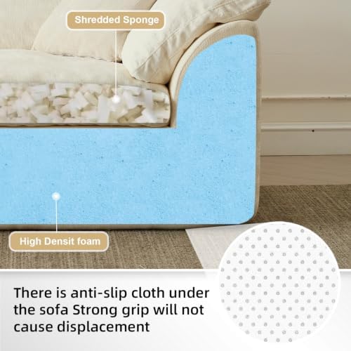138" Boneless Cloud Couch Sectional - Image 6