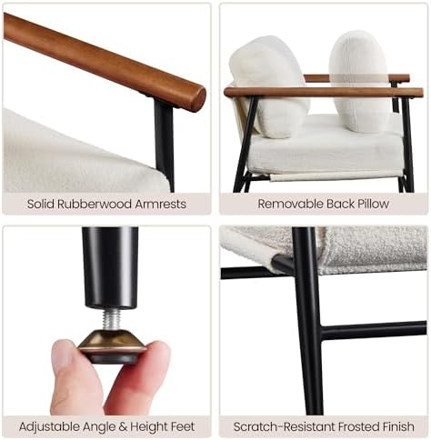 Yaheetech Accent Chair, Modern Living Room Chair - Image 5