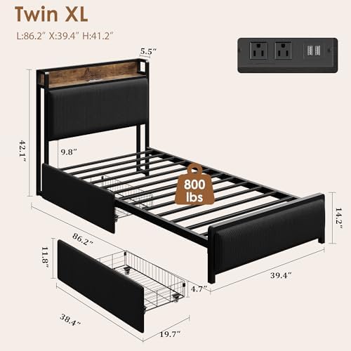 GAOMON Twin XL Size Bed Frame - Image 2