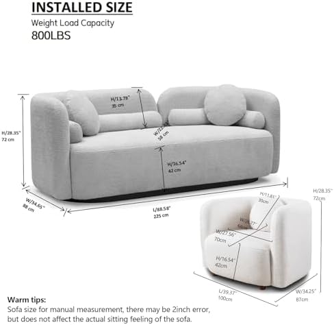 2-Piece Curved Sofa Set - Image 2