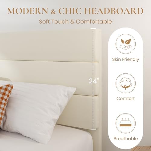 SHA CERLIN Queen Platform Bed Frame - Image 4