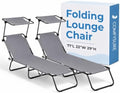 Folding Outdoor Set of 2 Lounge Chairs by COMFYSURE