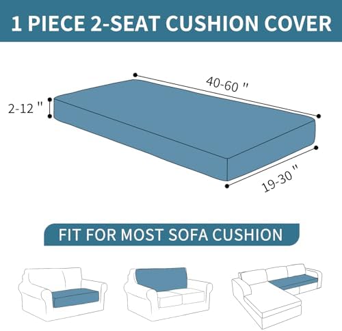 XINEAGE 1 Piece Stretch Couch Cushion Covers Individual Sofa Slipcovers - Image 3