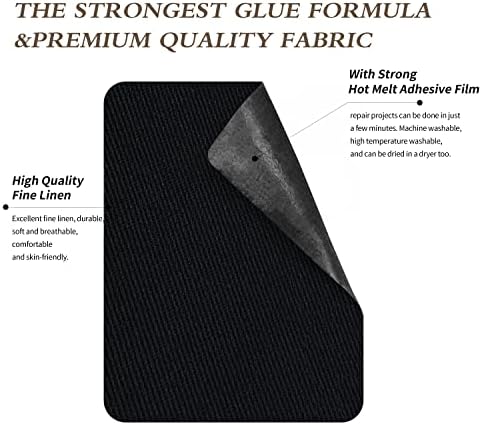 KING MOUNTAIN 100% Cotton Fabric Iron-on Repair Patch, Inside&Outside Clothes - Image 3