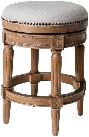 Maven Lane Pullman Backless Counter Stool, Light Brown by Unknown