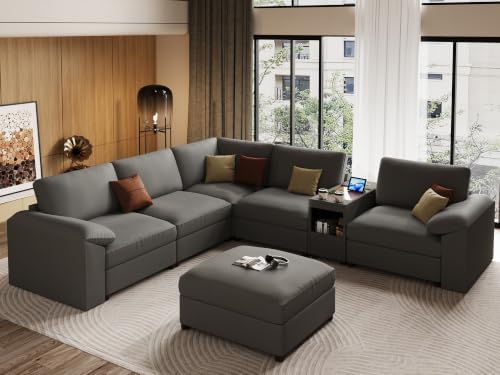 EASE MOOSE Oversized Modular Sectional Sofas, L Shaped Modular Couch by EASEMOOSE