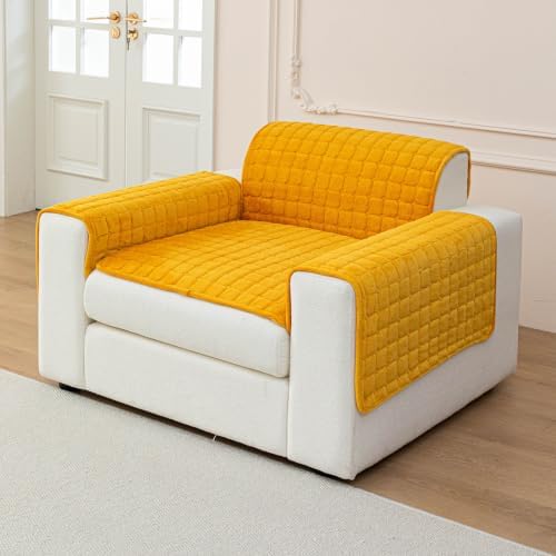 Sectional Velvet Couch Covers for 1 Seat, 27.6"x27.6" by MDSASFD