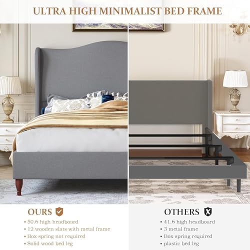 koorlian King Size Upholstered Bed Frame - Image 6
