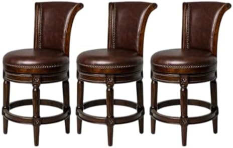 Maven Lane Pullman Counter Stool, Dark Brown Solid Frame by Unknown