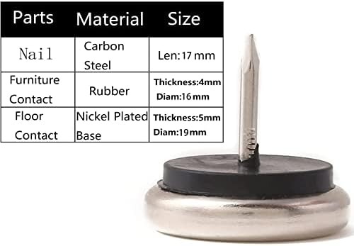 Dia Nail On Furniture Glides for Chairs, Tables - Image 2