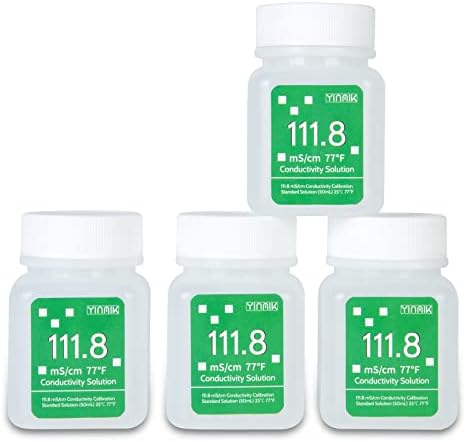 111.8 mS/cm Calibration Solution Conductivity Salt Standard Buffer Solution by YINMIKWaterTester