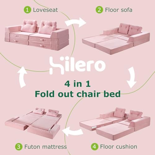 Folding Sofa Bed, Convertible Sleeper Chair Bed, Floor Sofa - Image 4