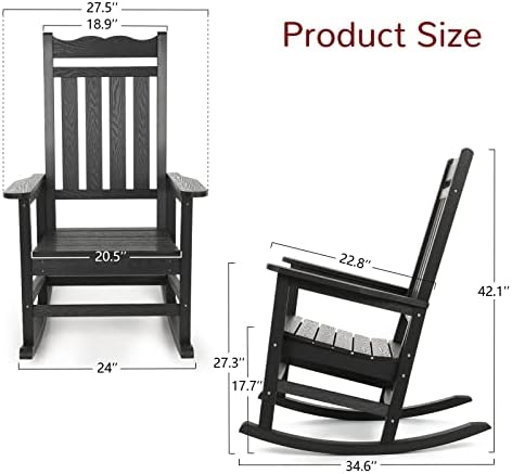 Stoog 3-Piece Oversized Rocking Chairs Set of 2 - Image 3
