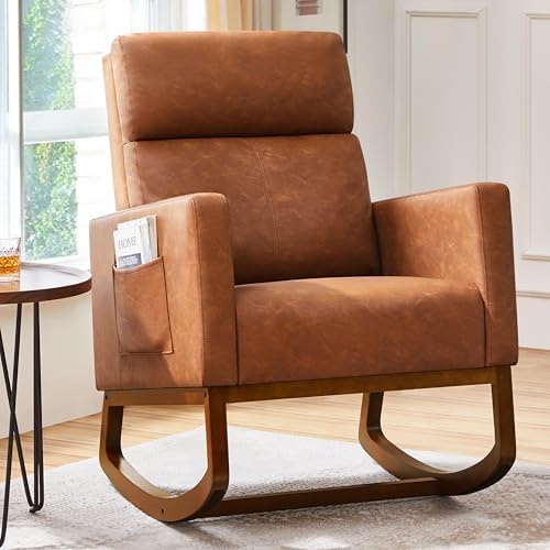 Yaheetech 28in Wide Padded High Back Nursery Rocking Chair by Yaheetech