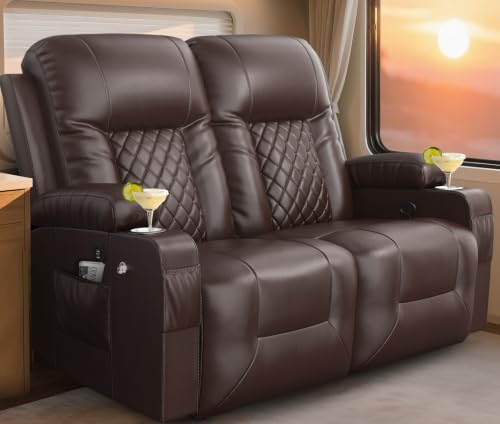 Loveseat Recliner Sofa, Wall Hugger RV Recliner Loveseat by ADDEASETOYOURDAYALLINYONISEE