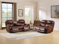 Brown Top Grain Leather Power Recliner Sofa Loveseat Set by ComfortLivingSofas