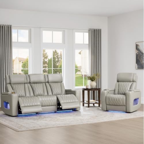 Watson & Whitely Genuine Leather Power Recliner Chair - Image 2