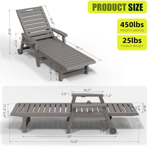 NUNU LAB Outdoor Chaise Lounge Chairs Set - Image 3