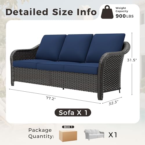 3 Seater Outdoor Patio Couch - Image 2