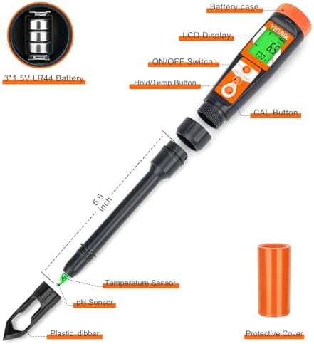 Digital pH Meter for Soil, YINMIK Soil pH Tester for Potted Plants - Image 5