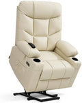 MCombo Power Lift Recliner for Elderly, Leather 7283 by MCombo