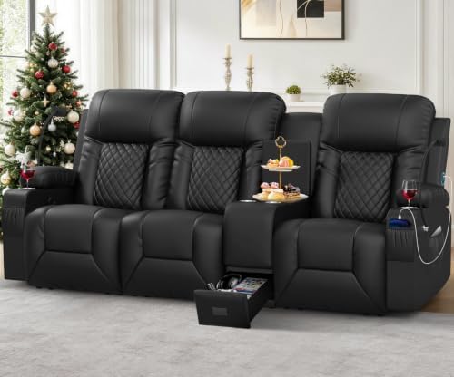 YONISEE Loveseat Recliner Sofa, 3 Seat Reclining Sofa by ADDEASETOYOURDAYALLINYONISEE