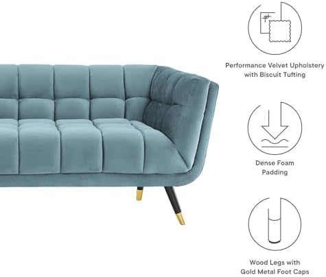 Modway Adept Contemporary Mid-Century Modern Performance Velvet Upholstered - Image 6
