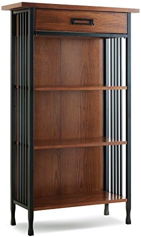 Ironcraft Solid Wood Mantel Height Rustic Bookcase - Image 4