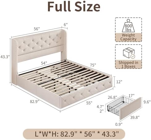 BRELTAM Full Size Bed Frame - Image 2