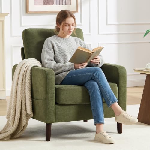 Accent Chair for Living Room, Modern Reading Chair for Bedroom, Upholstered - Image 3